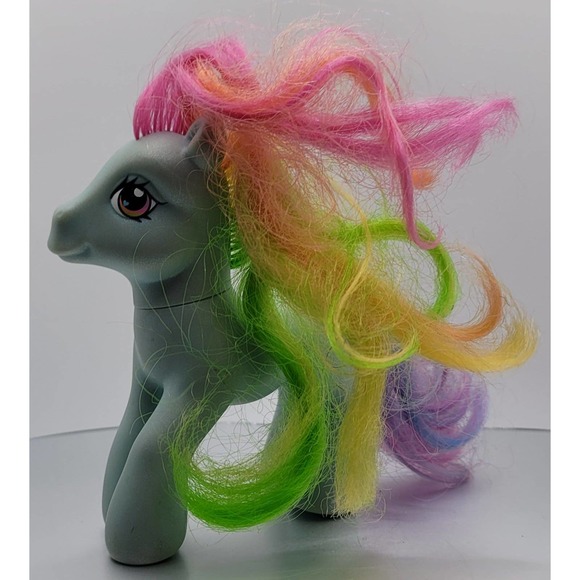 My Little Pony G2 Rainbow Dash IV Figure Blue Earth MLP 2007 Cloud ponies - Picture 2 of 4